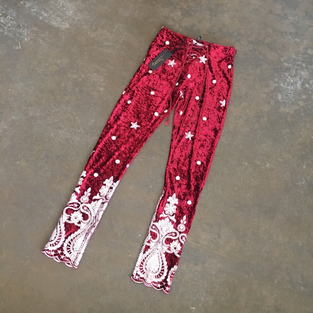 Lenni velvet pants NWT!!!